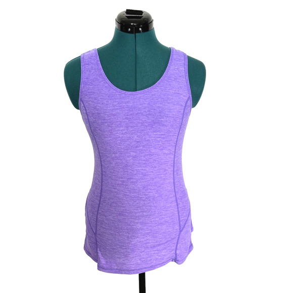 Lululemon Hustle Ruffle Back Tank Top Purple Sz 4 - Picture 2 of 6